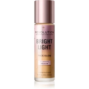 MAKEUP REVOLUTION - BRIGHT LIGHT - Face Glow - Podkład/ Rozświetlacz do twarzy w płynie - 23 ml - ILLUMINATE MEDIUM - Rozświetlacze do twarzy i ciała - miniaturka - grafika 1