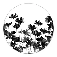 Deski do krojenia - Deska szklana podkładka na pizzę Czarna łąka fi40, Coloray - miniaturka - grafika 1