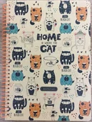 Zeszyty szkolne - Kołonotatnik A5/80K kratka kraft Zabawne kotki - Fresh - miniaturka - grafika 1
