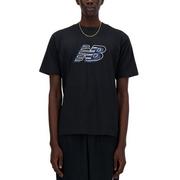 Koszulki sportowe męskie - Koszulka męska New Balance MT41526BK  czarna - miniaturka - grafika 1