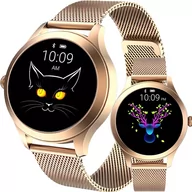 Smartwatch - Smartwatch Zegarek Damski Rozmowy Puls Wodoodporny - miniaturka - grafika 1