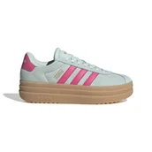 Buty sportowe damskie - Damskie Buty ADIDAS VL COURT BOLD JP7628 – Zielony - miniaturka - grafika 1