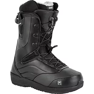Nitro Damskie buty snowboardowe Crown TLS '23 lekkie buty snowboardowe z systemem szybkiego sznurowania Allround Freestyle Freeride Softboot Warm Boots, czarne, MP 28,5 // EU 43 1/3 // US 11 - Buty snowboardowe - miniaturka - grafika 1