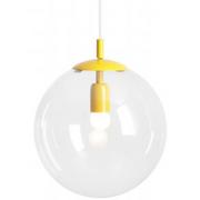 Lampy sufitowe - Minimalistyczna lampa wisząca Globe 562G14 ball żółta - miniaturka - grafika 1