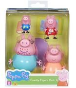 Figurki dla dzieci - Tm Toys Peppa Zestaw rodzina 4 figurki 06666 - miniaturka - grafika 1