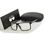 Okulary korekcyjne, oprawki, szkła - Okulary męskie z filtrem BLUE LIGHT do komputera korekcyjne EST-104K-1M Estillo ze skazą - miniaturka - grafika 1