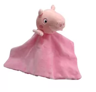 Maskotki i pluszaki - Mini kocyk przytulanka Świnka Peppa 27x27 cm - miniaturka - grafika 1