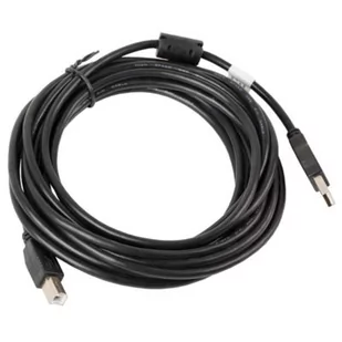 LANBERG LANBERG Kabel USB 2.0 AM-BM 5M Ferryt czarny (CA-USBA-11CC-0050-BK) - Kable USB - miniaturka - grafika 1