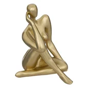Ozdoby bożonarodzeniowe - Figurka dekoracyjna Gold Woman 25cm - miniaturka - grafika 1