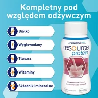 Żywienie medyczne - Resource Protein smak owoców leśnych, 4 x 200 ml - miniaturka - grafika 1