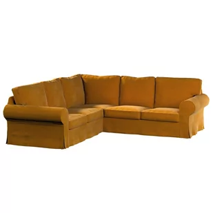 Dekoria Pokrowiec Ektorp na sofę narożną miodowy 240/136 x 82 x 73 cm Velvet 640-704-23 - Pokrowce na meble - miniaturka - grafika 1