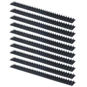 Zwalczanie i odstraszanie szkodników - Kolce na ptaki czarne 10 szt. 50x4,5x2 cm ostrze odstraszacz - miniaturka - grafika 1