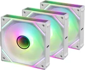 Wentylatory komputerowe - Wentylator Blackstorm Luna MAG-INF ARGB PWM fan kit, white, 120 mm, 3-pack LUNA-MAGINF-120MM-WH-3PACK - miniaturka - grafika 1