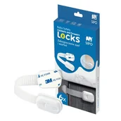 Zabezpieczenia dla dzieci - UNIWERSALNE ZABEZPIECZENIE SZAF SZUFLAD SIPO 6 szt - miniaturka - grafika 1