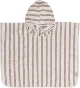 Ręcznik ponczo kąpielowe z kapturem 65x62 cm Stripe oliwkowy Jollein - Okrycia kąpielowe dla dzieci - miniaturka - grafika 1
