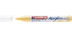 Marker akrylowy e-5100 EDDING, 2-3 mm, matowy żółty pastel - Markery permanentne - miniaturka - grafika 1