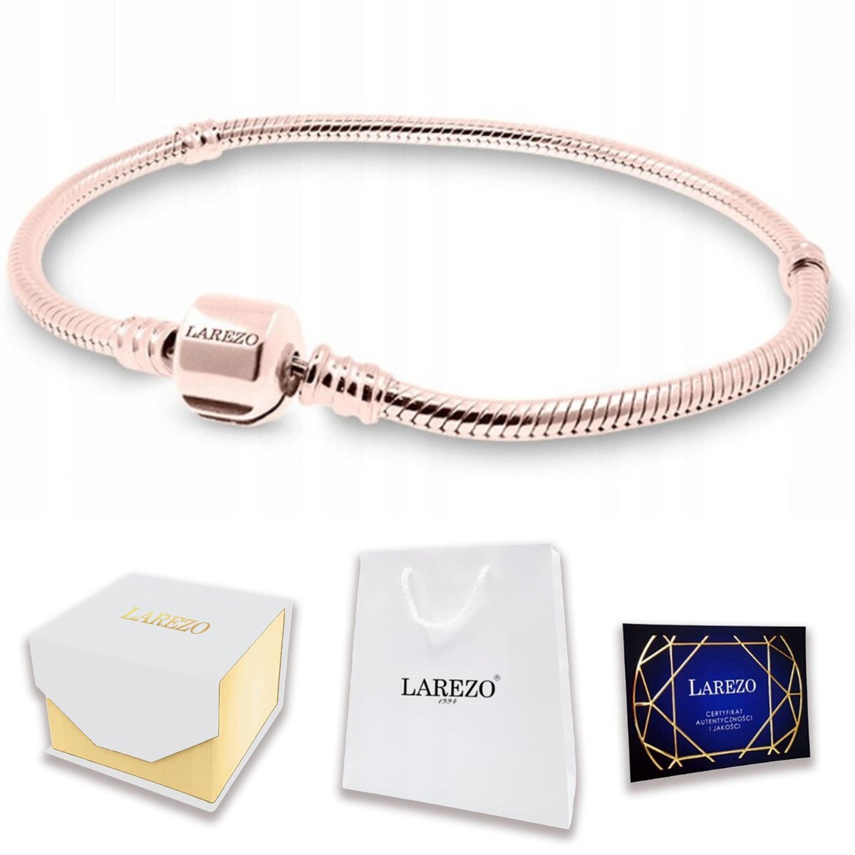 Bransoletka Pozłacana 16cm Modułowa Serce Serduszko na Charms SREBRO 925