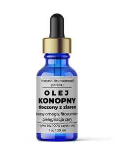 Olej BIO KONOPNY przeciwzapalny do skóry trądzikowej - Olejki do ciała i włosów - miniaturka - grafika 1