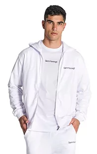 Gianni Kavanagh White Essential Micro Hoodie Jacket Bluza męska z kapturem, Biały, XS - Bluzy męskie - miniaturka - grafika 1