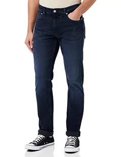 Calvin Klein Jeans Spodnie męskie Slim, Ciemna dżinsowa, 30W / 32L - Spodnie męskie - miniaturka - grafika 1