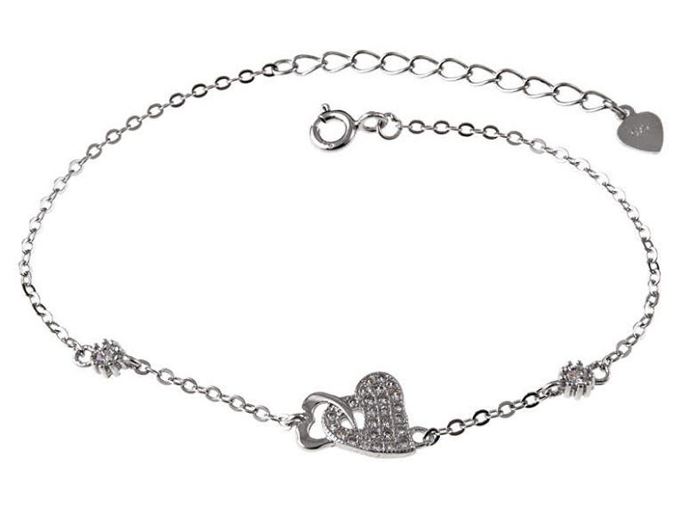 BRANSOLETA CELEBRYTKA SERCE SERDUSZKO b0553 - 1,7g.