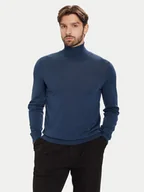 Swetry męskie - BOSS Golf Musso-P 50468262 Niebieski Slim Fit - miniaturka - grafika 1