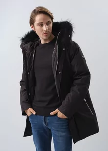 Kurtka zimowa męska z kapturem - Kurtki męskie - miniaturka - grafika 1