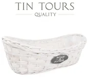 Kwietniki - OWALNY KOSZYK WIKLINOWY NA BALKON 45x22x12/16 cm - miniaturka - grafika 1