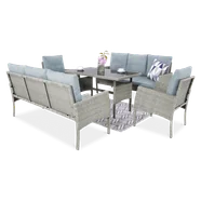 Zestaw Ogrodowy Technorattan Cortina Family Dolphin Grey