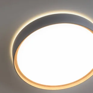 Paul Neuhaus Q-EMILIA sufitowa LED, szara/drewno - Lampy sufitowe - miniaturka - grafika 5