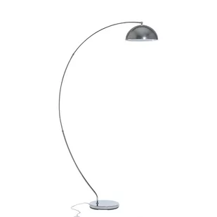 Lampa Podłogowa Metalowa Srebrna Kama! - Lampy stojące - miniaturka - grafika 1