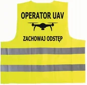Odzież robocza - Kamizelka odblaskowa z nadrukiem OPERATOR UAV rozmiar L - miniaturka - grafika 1
