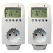 Systemy inteligentnych domów - Gniazdko Smart Plug XtendLan TZA02 termostatická 16A, 2 ks (XL-TERMOSTATPACK) - miniaturka - grafika 1
