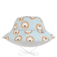 Czapeczki dla niemowląt - Lassig Dwustronny kapelusz przeciwsłoneczny UV80 Splash & Fun Lew powder blue, rozm. 50/51 - miniaturka - grafika 1