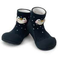 Skarpetki dla dzieci - Lekkie I Elastyczne Buciki Attipas® Penguin Navy 10,8 Cm / 19 Antypoślizgowe - miniaturka - grafika 1