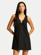 Sukienki - Seafolly Sukienka letnia Palermo 55508-DR Czerwony Regular Fit - miniaturka - grafika 1