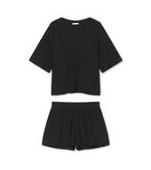 Piżamy damskie - Piżama krótka day&night czarna XS/S - miniaturka - grafika 1