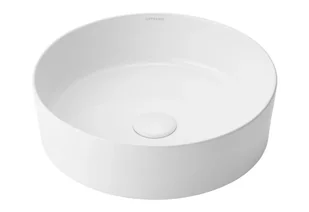 Umywalka nablatowa Uptrend Lynx 40 cm okrągła biały połysk UP4024 - Umywalki - miniaturka - grafika 1