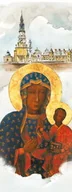 Ikony i obrazy sakralne - Baner religijny Matka Boża Częstochowska 75x200cm - miniaturka - grafika 1