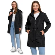 Kurtki damskie - KURTKA DAMSKA PRZEJŚCIOWA Z KAPTUREM PARKA ELEGANCKI PŁASZCZ MORAJ XXL - miniaturka - grafika 1