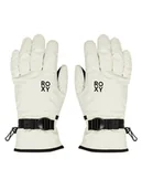 Rękawice narciarskie - Roxy Rękawice snowboardowe Jetty Solid ERJHN03267 Biały - miniaturka - grafika 1