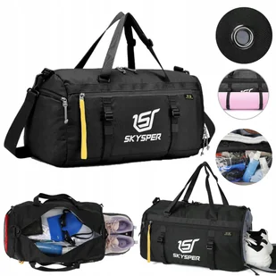 Torba sportowa na siłownię basen męska damska na ramię plażowa duża 30L - Torebki damskie - miniaturka - grafika 1