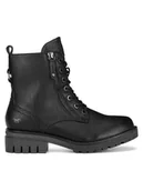 Botki damskie - Mustang Botki 1397-501 Czarny - miniaturka - grafika 1