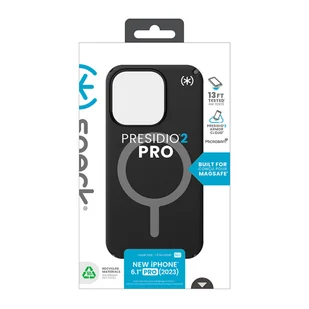Speck Presidio2 Pro Magsafe - Etui iPhone 15 Pro (Black / Slate Grey / White) - Pozostałe akcesoria do telefonów - miniaturka - grafika 9