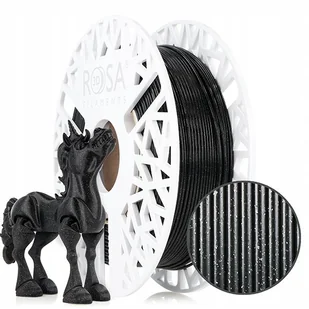 Filament ROSA 3D PLA Galaxy 1,75 mm 0,5kg Black Czarny - Filamenty i akcesoria do drukarek 3D - miniaturka - grafika 1