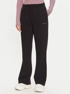 Spodnie dresowe damskie Tommy Hilfiger DW0DW19657-BDS S Czarne (8720637262429) - Spodnie sportowe damskie - miniaturka - grafika 1