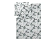 Pościel - LIVARNO® Pościel flanelowa, 160 x 200 cm (Jodła/biały/zielony) - miniaturka - grafika 1