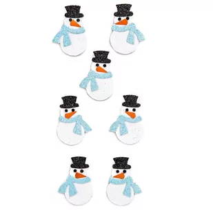 DP Craft Naklejki brokatowe 3D bałwanki DPNB-055 - Przybory szkolne - miniaturka - grafika 1