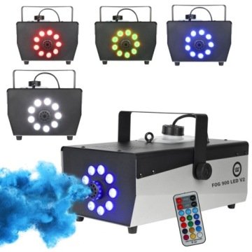 Wytwornica Dymu Dymiarka Maszyna Do Mgły Mocna 900W Ślub Wesele Klub Led