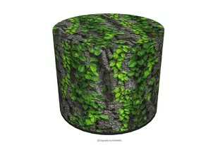 Pufa do pokoju liście RASIL - Pufy i podnóżki - miniaturka - grafika 1